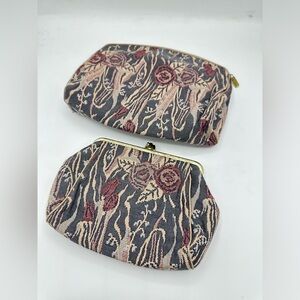 Christian Dior| 2pc Sacs De Beaute Carpet Cosmetic Bag